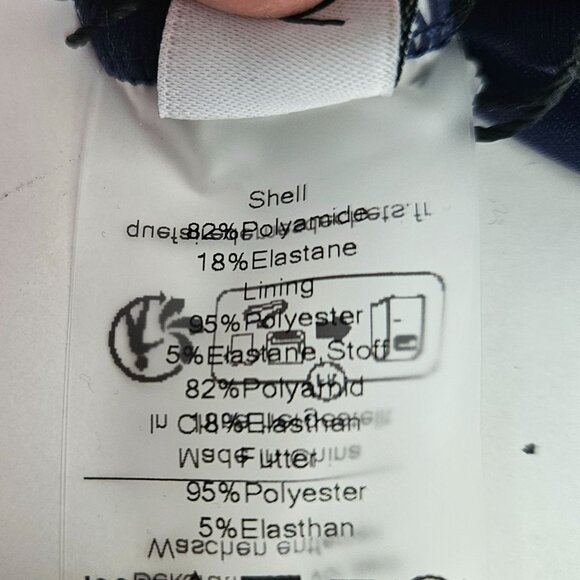 Kate Kasin Womens Navy Large Swimsuit with Boy Shorts Bow Tie & Crisscross Back - Picture 12 of 12